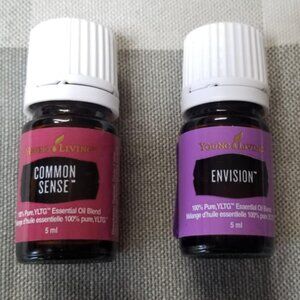 2 Young Living Essential Oils NEW Envision Common Sense Wellness Body Care